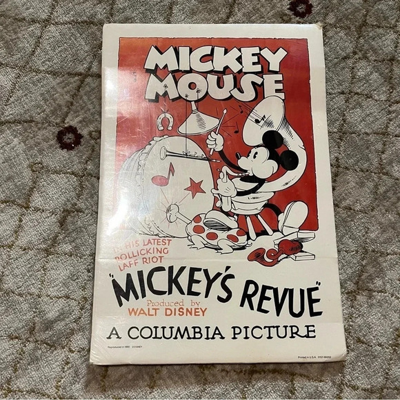 Disney Other - VTG Disney Movie Poster Mickey's Revue 11.5x17 Mickey Mouse Reproduction 1990